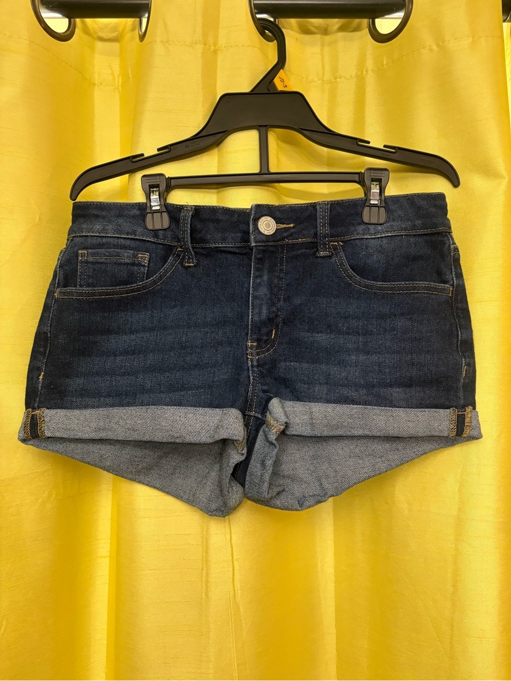 SO Dark Blue Cuffed Denim Jean Shorts